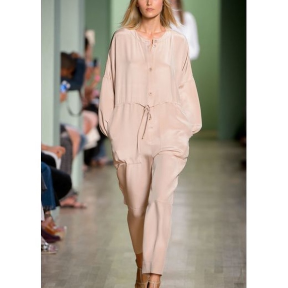 Tibi Sand Silk Jumpsuit
